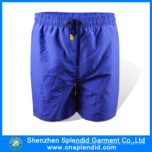Shenzhen vestuário personalizado alta qualidade azul Mens Shorts para correr